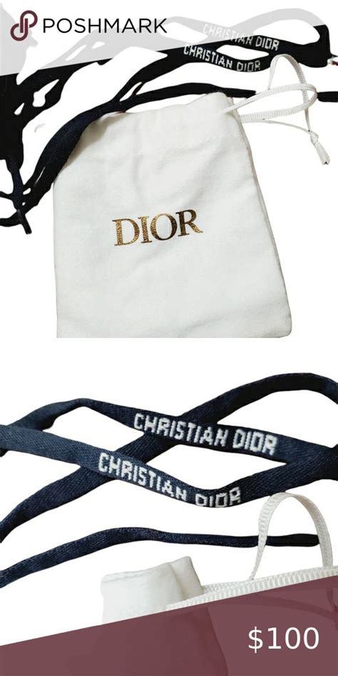 dior print shoe laces